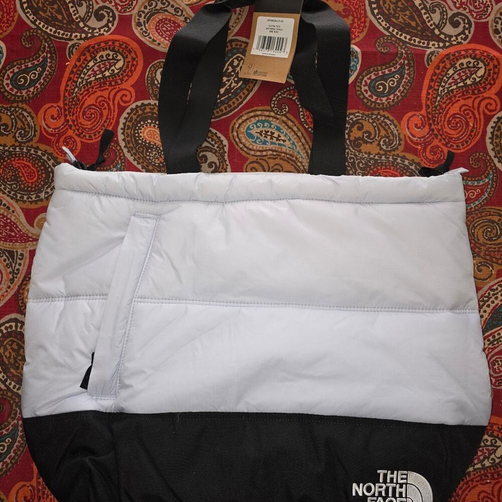 The North Face Nuptse Tote black and white BNWT